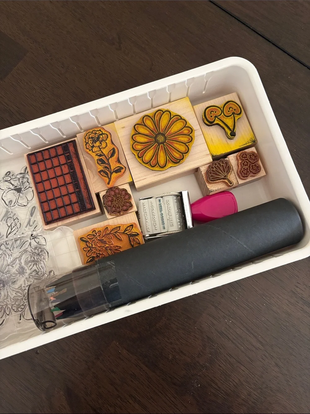 Stamps Art Creative Set Bundle in Tray for Planners Notebooks Bullet Journal